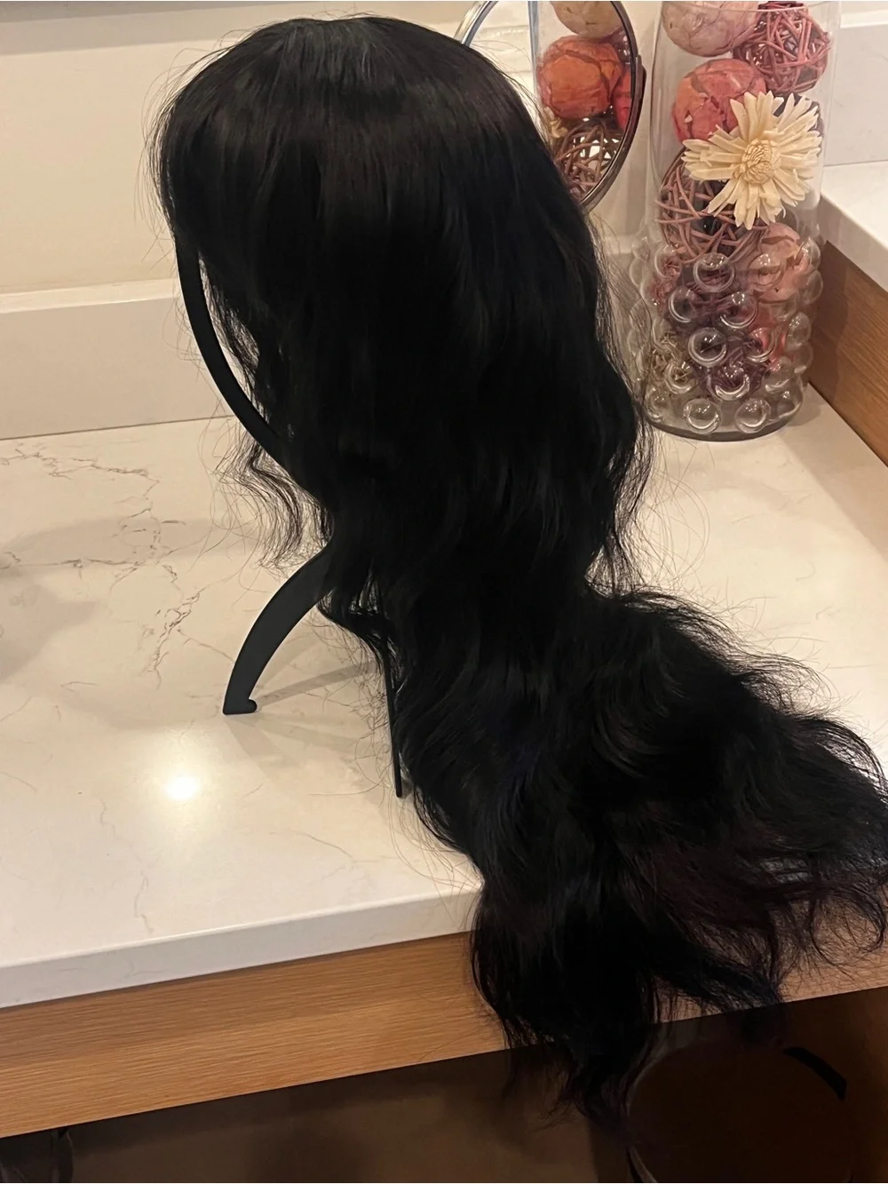 Black Long Wavy Women's Lace front full wig NEW